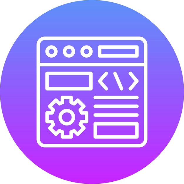Browserinstelling vector icoon illustratie van Web Hosting iconset