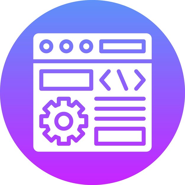 Browserinstelling vector icoon illustratie van Web Hosting iconset