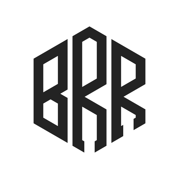 ロゴデザイン: BRR モノグラム (六角形)
