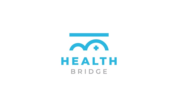 Brug gezondheidszorg medisch leven logo ontwerp