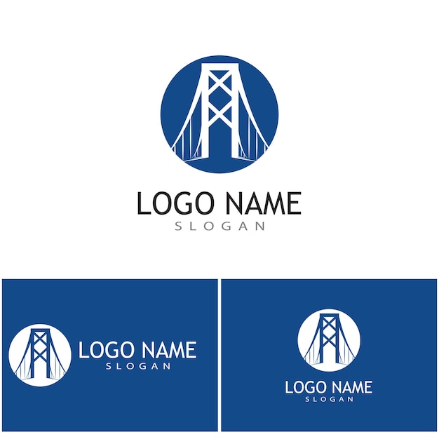 Brug Logo Template vector pictogram illustratie ontwerp