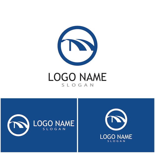 Brug Logo Template vector pictogram illustratie ontwerp