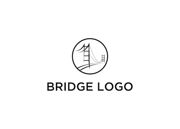brug logo zwart wit monogram