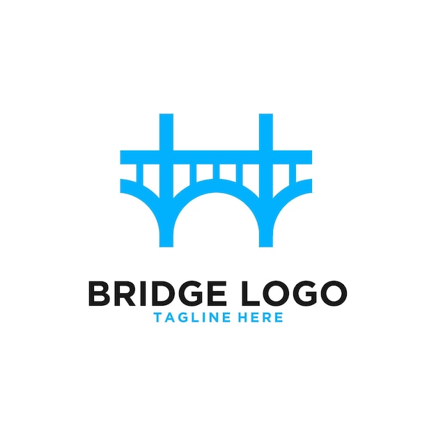 Brug modern eenvoudig logo-ontwerp