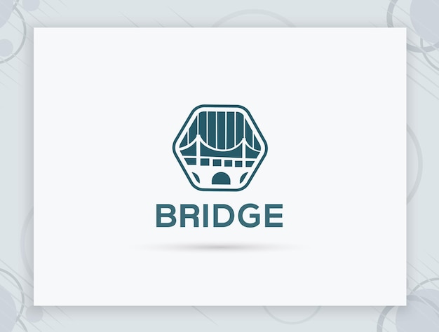 Brug vector logo ontwerp