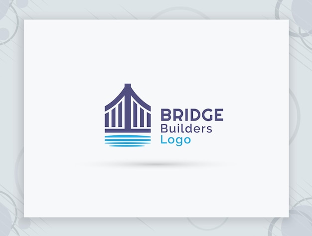 Brug vector logo ontwerp