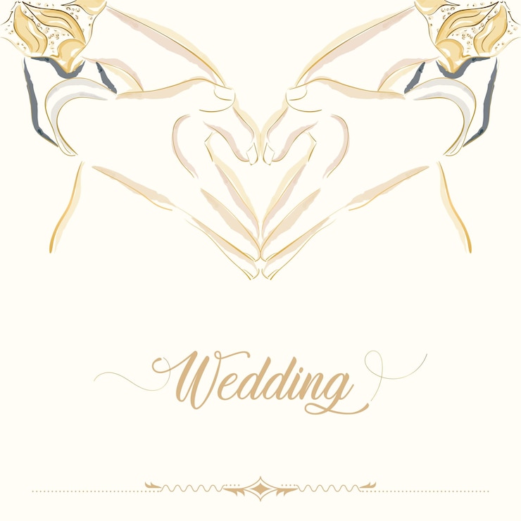 Vector bruidegom met zijn vrouw overzicht gebak bruiloft sjabloon vectorillustratie