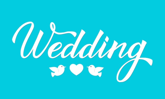 Bruiloft blauwe achtergrond schrijven Eenvoudig te bewerken vectorsjabloon voor huwelijksuitnodigingen of receptiedecoraties