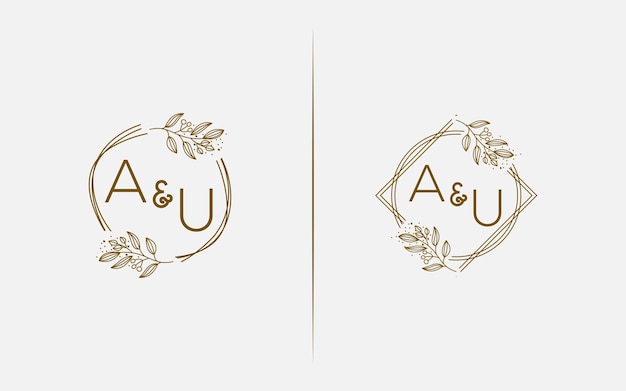 Bruiloft monogram collectie AU