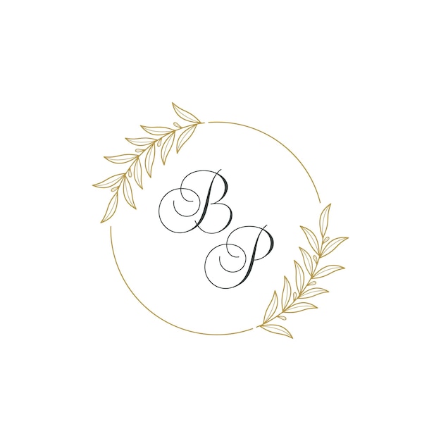 Vector bruiloft monogram vector