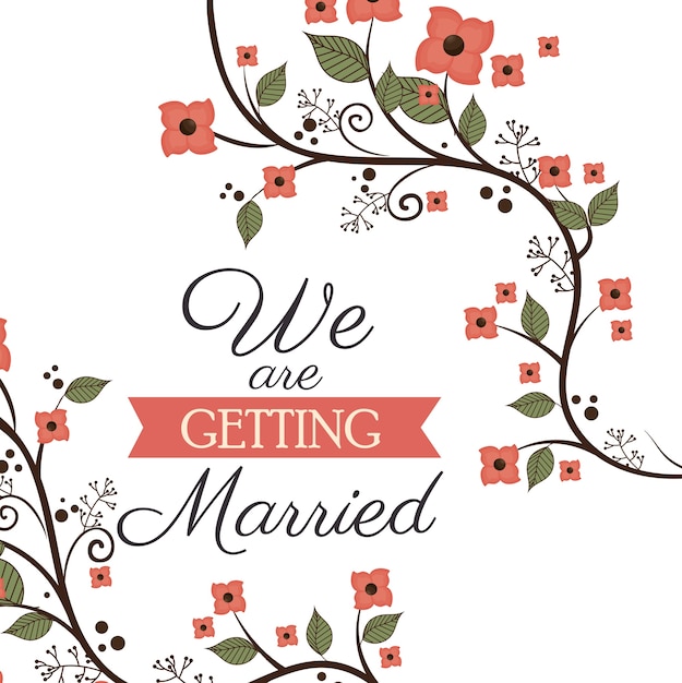 bruiloft uitnodiging kaart pictogram vector illustratie ontwerp