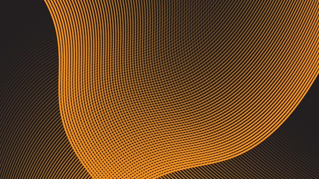 Bruine abstracte achtergrond met curvelijnvectorbeeld