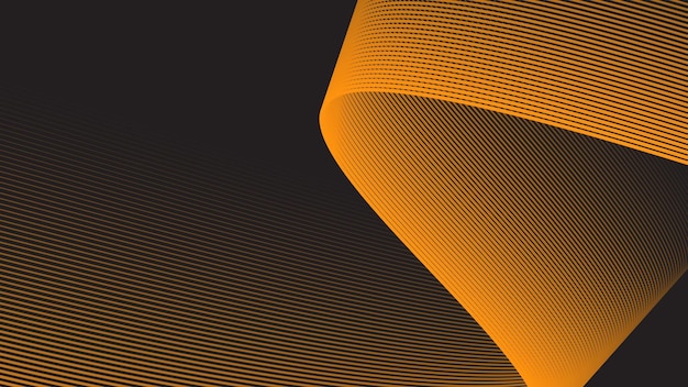 Bruine abstracte achtergrond met curvelijnvectorbeeld
