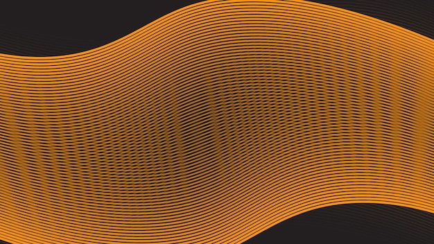 Bruine abstracte achtergrond met curvelijnvectorbeeld