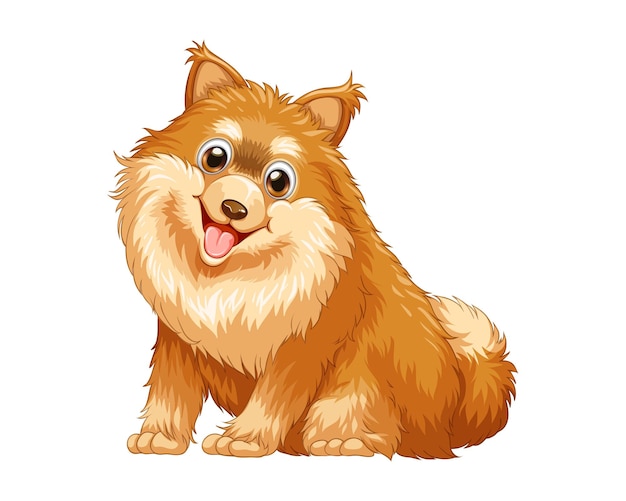 bruine hond Cartoon vector illustratie