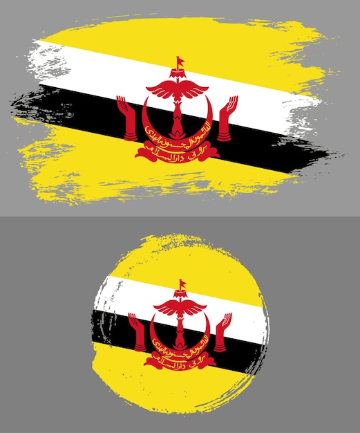 Vector brunei flag vector illustration