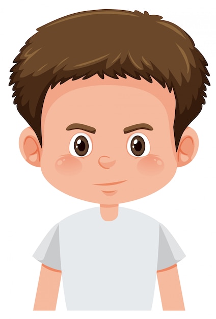 Vector a brunette boy character