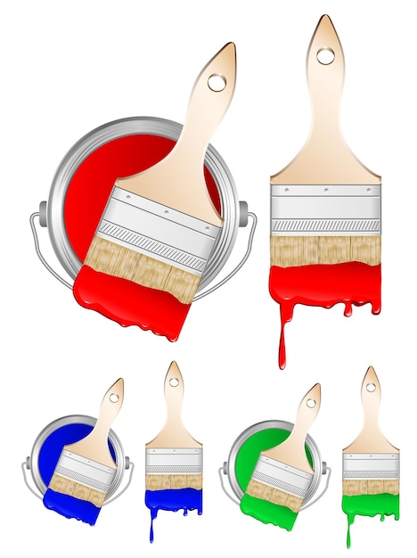 브러시 및 페인트 평면도