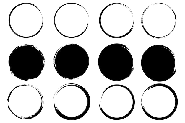 브러시 원 그런 지 원 원 스트로크 잉크 원 벡터 일러스트 레이 션