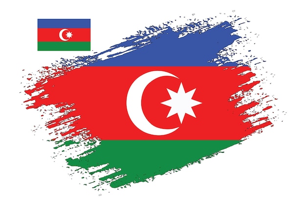 Brush Design Azerbaijan Flag Vector