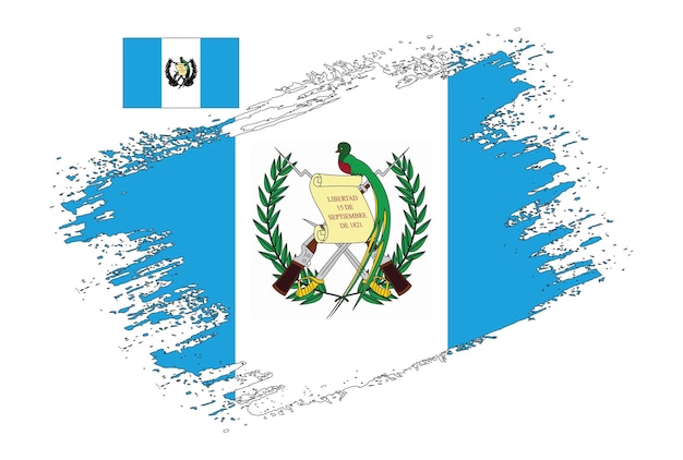 Brush design guatemala flag vector