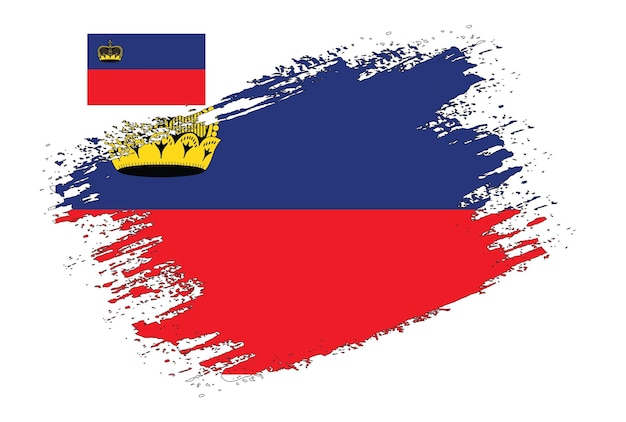 ブラシ デザイン リヒテンシュタイン国旗ベクトル