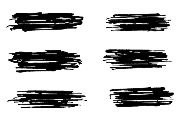 brush element in black on white background