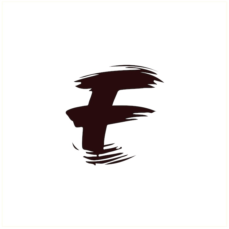 Vector brush letters logo