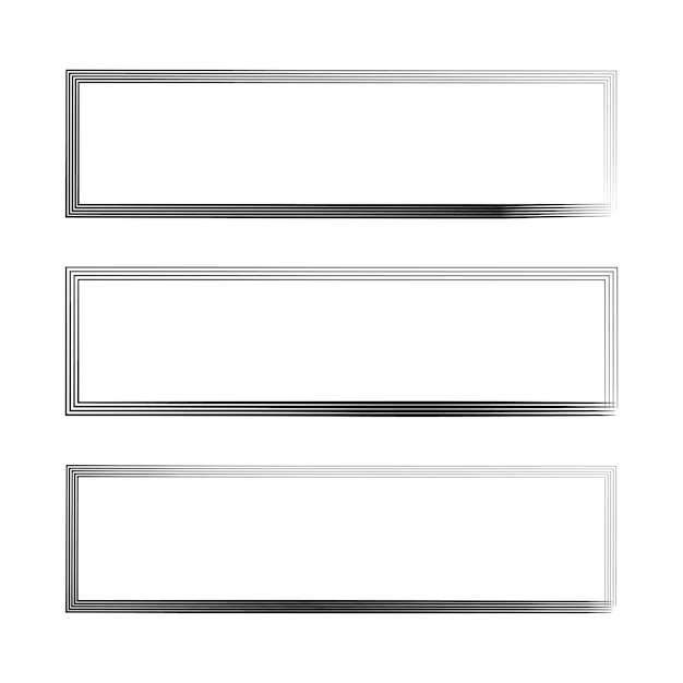 Brush rectangles frames Ink paint brush stain Vector illustration stock image
