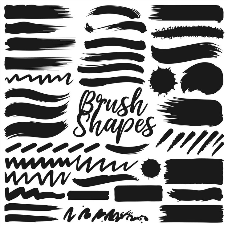Vector brush shapes