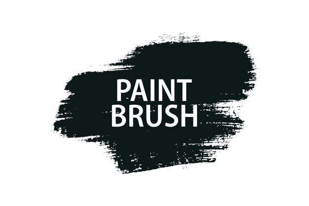 Vector brush stroke black and white color grunge background