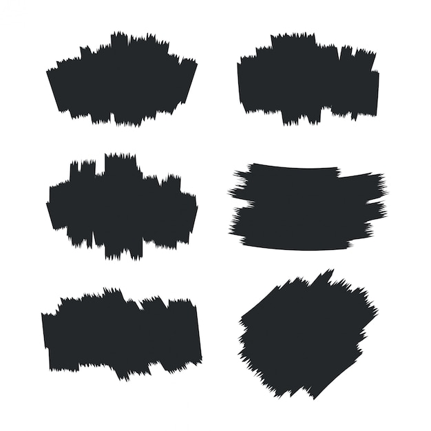 Vector brush stroke collection