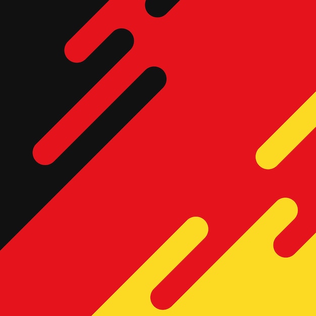 Brush stroke flag of germany in flat design