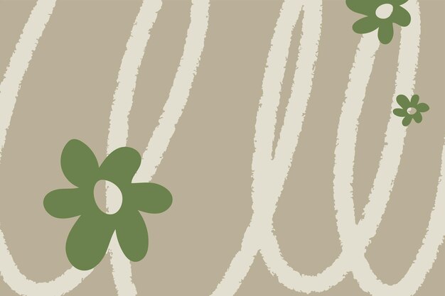 Vector brush stroke pattern. abstract green background. simple background. beige wallpaper. earth tone back