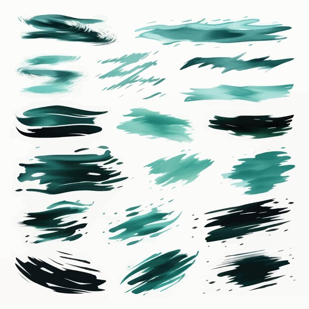 Vector brush stroke set vector paintbrush boxes textures backgrounds for text