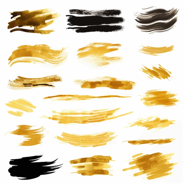 Vector brush stroke set vector paintbrush boxes textures backgrounds for text