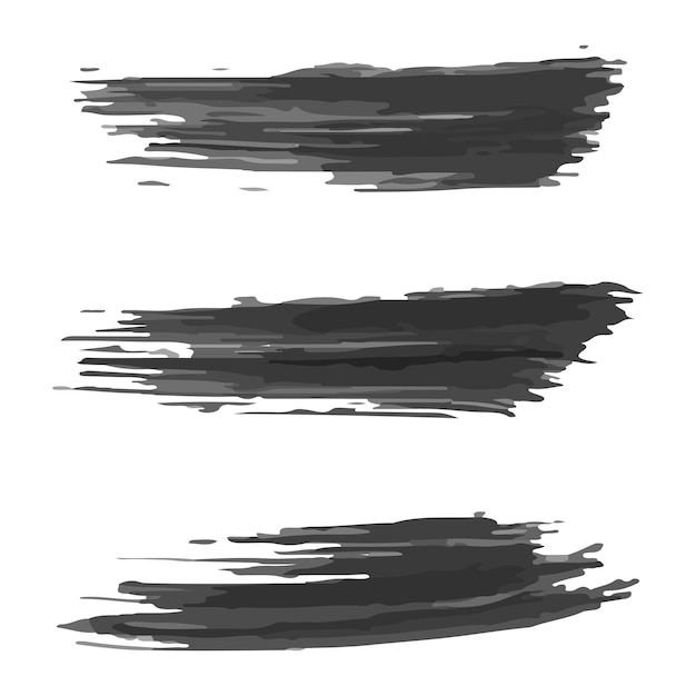 Brush stroke set