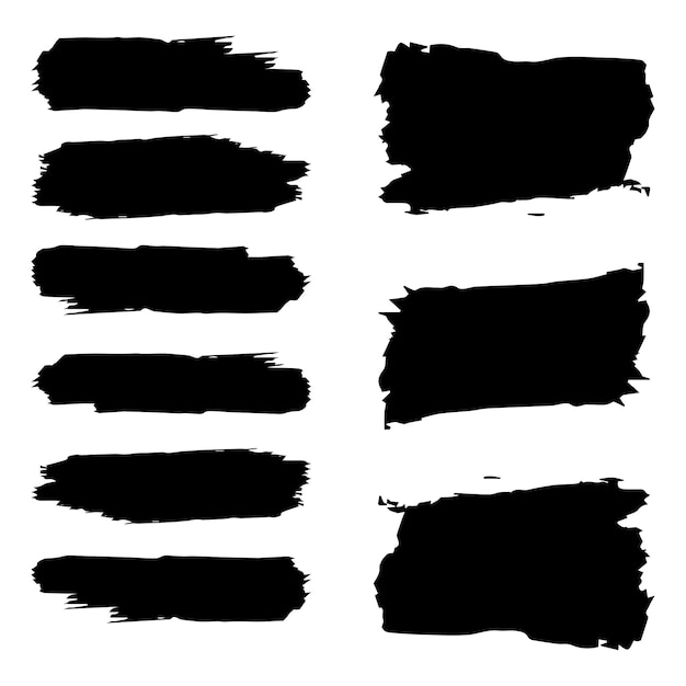 Brush stroke set