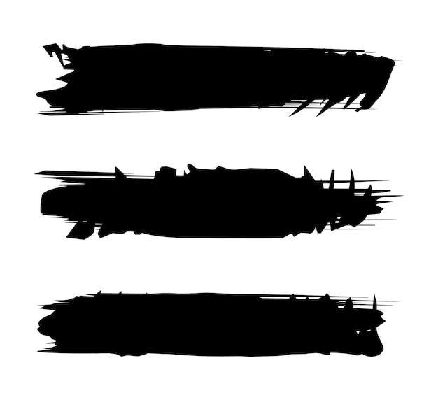 Brush stroke set