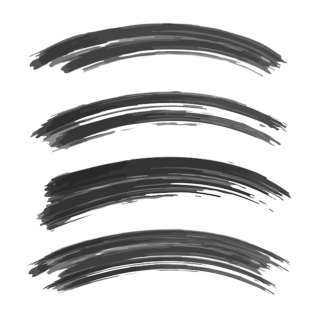 Brush stroke set