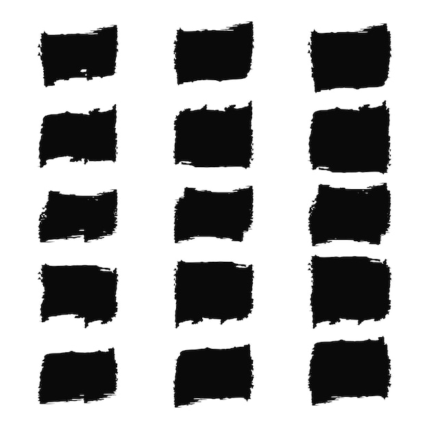 brush stroke set