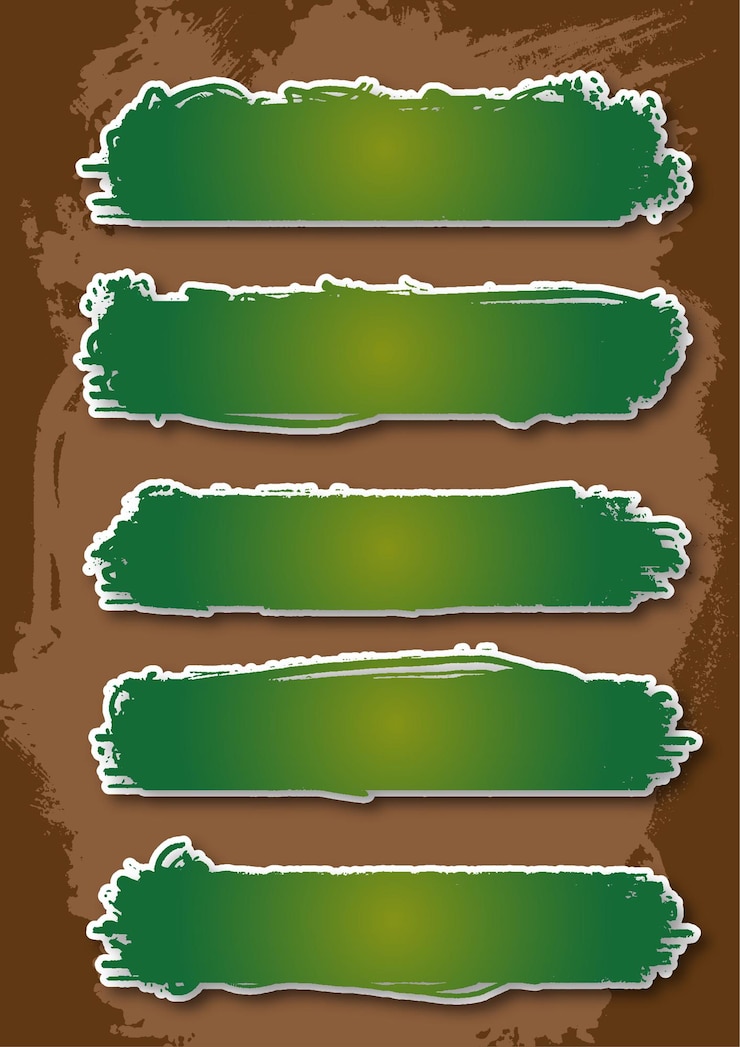 Vector brush strokes asset vector