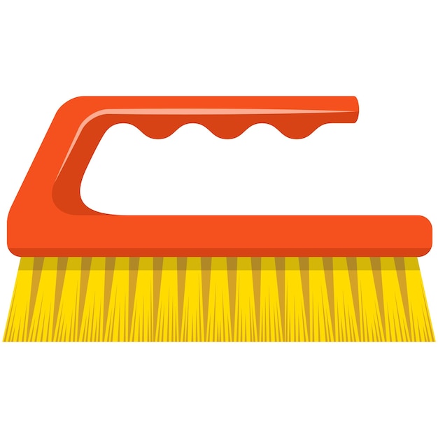 Premium Vector  Brush vector icon cleaning tool isolated on white