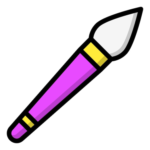 Brush Vector Icon Design Illustration