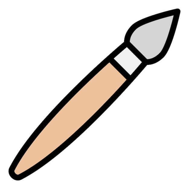 Brush Vector Icon Design Illustration