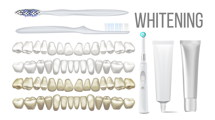 Vector brush whitening clear teeth equipment set