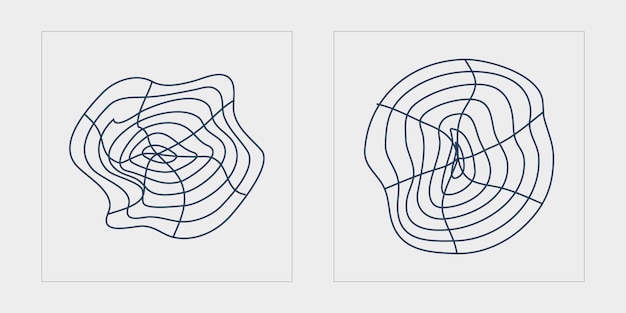 Вектор Брутализм формирует экстраординарные графические объекты в стиле 2000 года