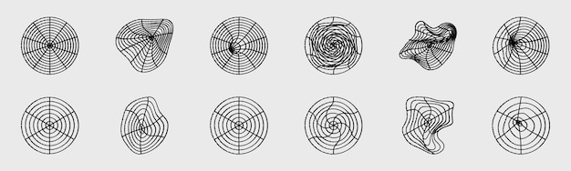 Brutalisme vormen Minimalistische geometrische elementen Eenvoudige vormen vormen