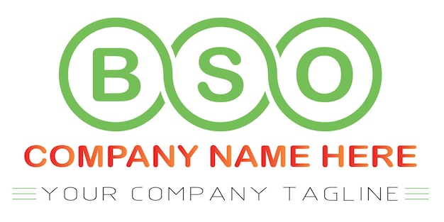 BSO Letter Logo Design