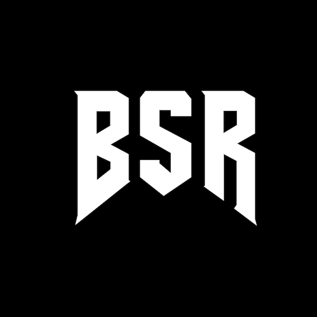 BSR letter logo ontwerp voor technologiebedrijf BSR logo ontwerp zwarte en witte kleurencombinatie BSR logo BSR vector BSR ontwerp BSR icoon BSR alfabet BSR typografie logo ontwerp